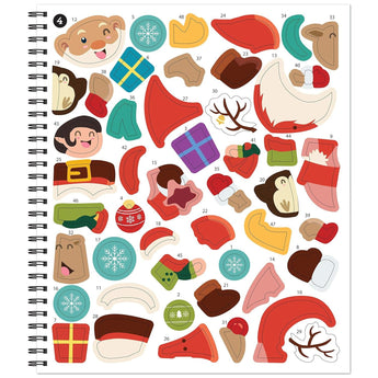 Brain Games Sticker By Number Christmas Book Set | Kids