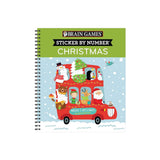 Brain Games Sticker By Number Christmas Book Set | Kids