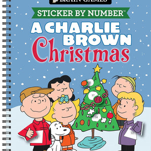 Brain Games Sticker By Number: A Charlie Brown Christmas