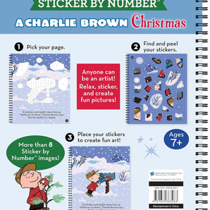 Brain Games Sticker By Number: A Charlie Brown Christmas