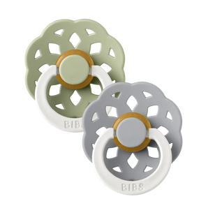 BIBS Boheme 2 PACK Latex Size 1 Sage GLOW/Cloud GLOW