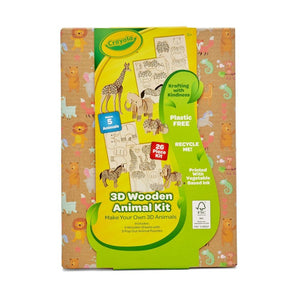 Crayola 3D Wooden Jungle Animal Kit
