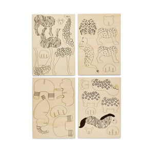Crayola 3D Wooden Jungle Animal Kit