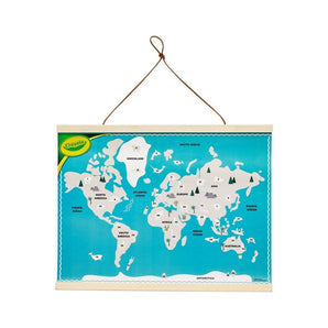 Crayola Animal World Map - Fun & Educational