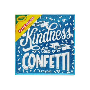 Crayola Foil CYO Canvas 20x20cm – Positivity