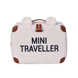 Mini Traveller Kids Suitcase Teddy Offwhite