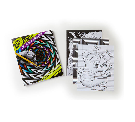 Art with Edge, Optical Illusions Colouring Pages
