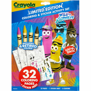 Crayola Retired Colors Wild Journeys Coloring & Activity Set – 32 Pages