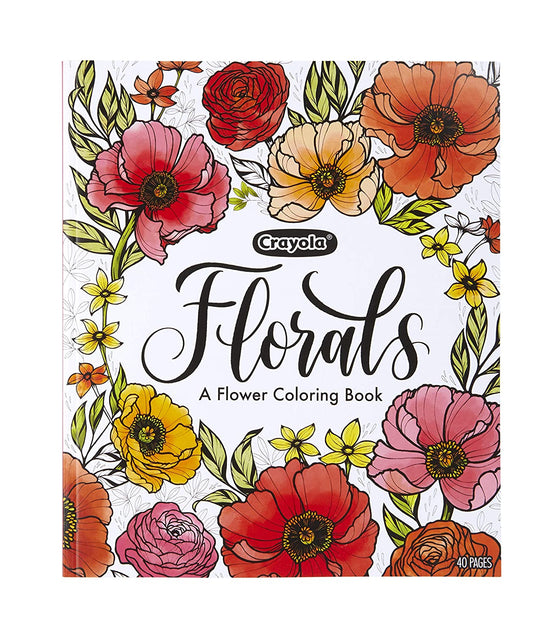 40-Page Coloring Book, Colors in Bloom