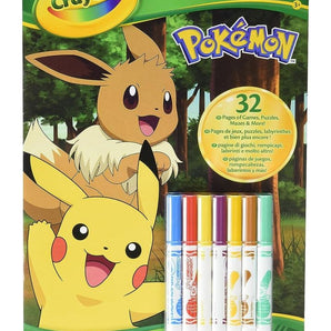 Crayola Pokémon Activities Coloring Book 32 Pages & 7 Markers