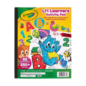 Crayola Lil' Learners Activity Pad - 32 Pages + 250+ Stickers