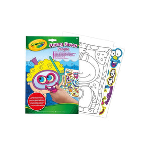 Crayola Funny Faces People Colouring & Sticker Book