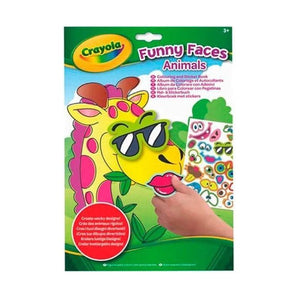 Crayola Funny Faces People Colouring & Sticker Book