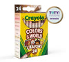 Colors of the World, Skin Tone Crayons, 24 New Crayon Colors