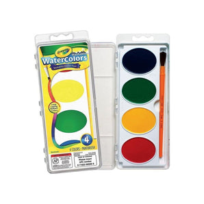 Crayola Jumbo Watercolor Paint Set with Brush