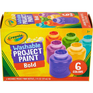 Crayola Washable Project Paint Set, Bold Colors