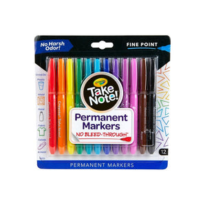 Crayola 12Ct Permanent Markers - Water Based
