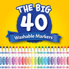 40 ct. Ultra-Clean Washable Assorted Markers Broad Line