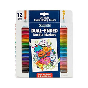 Crayola Dual-Ended Doodle Markers - 12 Ct