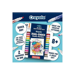 Crayola Dual-Ended Doodle Markers - 12 Ct