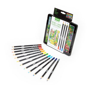 Crayola Signature Blend & Shade Colored Pencils with Tin, 24 Count