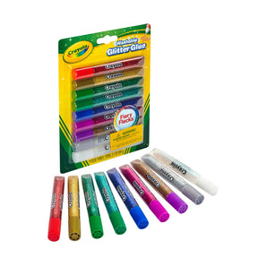 Crayola Bold Washable Glitter Glue 9 ct., Fiery Flecks