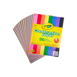 Crayola Construction Paper - 96 Sheets, Multicolor
