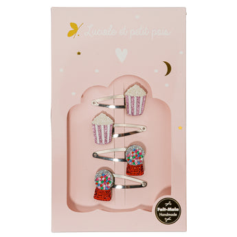 Candy Crush Gift box - Popcorn & Bubble gum hair clips