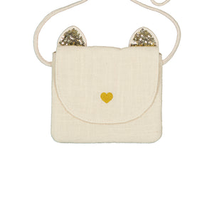 Charming Cat Handbag for Kids - Glitter & Style