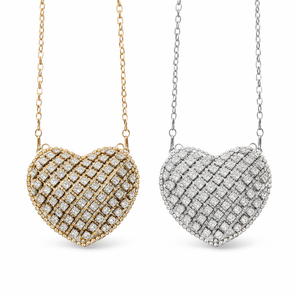 Crystal Heart Clutch Bag - Silver