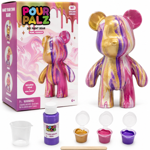 Pour Palz DIY Paint Bear W1 Golden Dream 40 Ml Pink