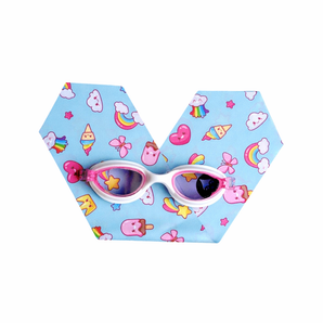 Waterplops Girl Junior Swimming Goggles Kawaii Design | Swim