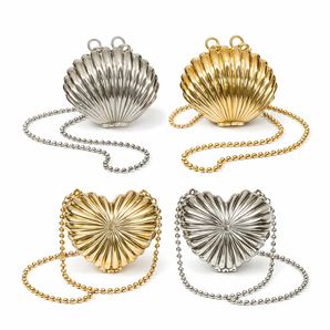 Seashell Clutch Bag - Gold