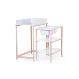 Childhome Changing Table + Bath + Wheels White | Changing