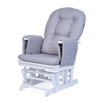Childhome Gliding Chair With Footrest Canvas Grey | Breastfeeding
