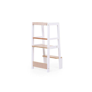 Childhome Learning Tower White Natural | Learning Tower