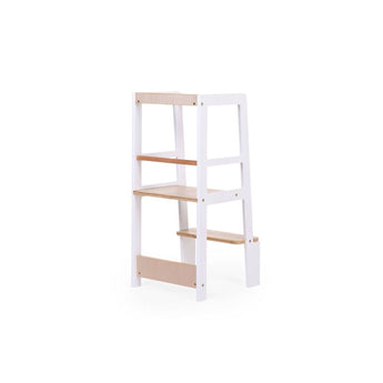 Childhome Learning Tower White Natural | Learning Tower