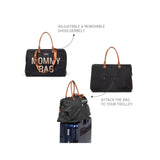 Childhome Mommy Bag Big Black Gold | Diaper Bag