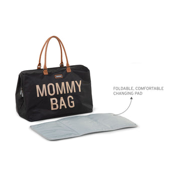 Childhome Mommy Bag Big Black Gold | Diaper Bag