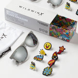 Children’s grey sunglasses & charm kit - Icons