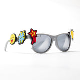 Children’s grey sunglasses & charm kit - Icons