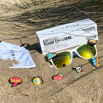 Children’s grey sunglasses & charm kit - Skate