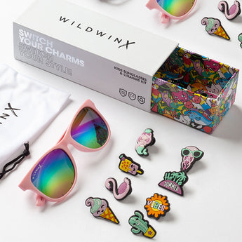 Children’s pink sunglasses & charm kit - Summer