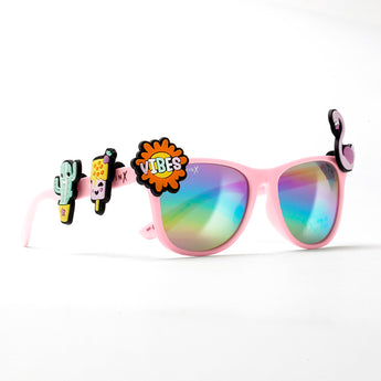Children’s pink sunglasses & charm kit - Summer