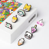 Children’s white sunglasses & charm kit - Kawaii