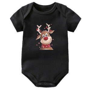 Handmade Christmas Reindeer Baby Romper