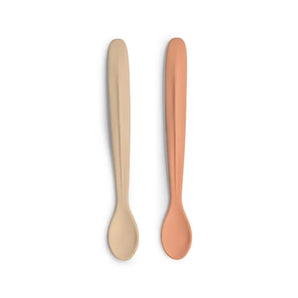 Citron Silicone Feeding Spoon Long Set of 2 for Easy and Safe Baby Feeding