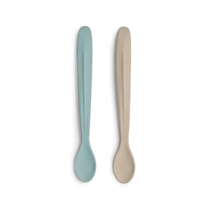 Citron Silicone Feeding Spoon Long Set of 2 for Easy and Safe Baby Feeding