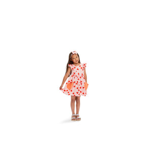 Girls Dress Lovely Pink Heart