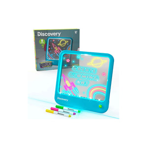 Discovery Neon Glow Tablet Light-Up Art Board STEM Toy